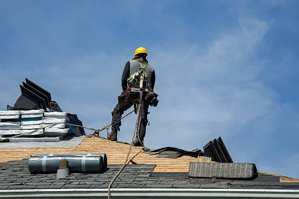 Professional Flat Roof Repair technician working in Mountain View, NC
